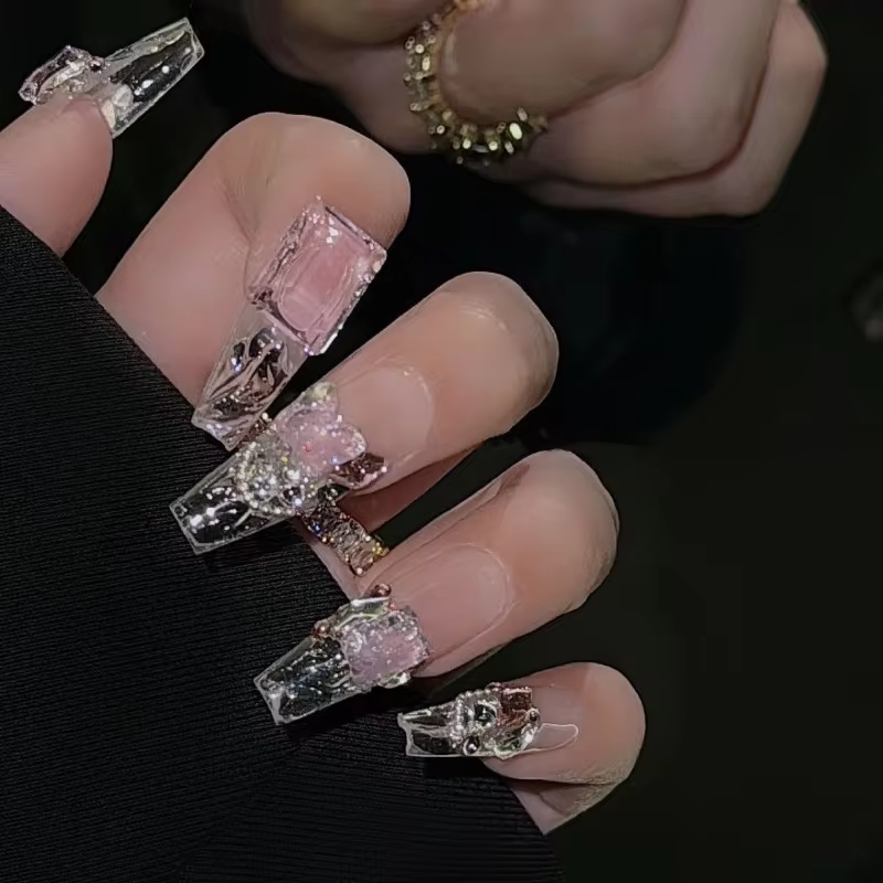 Press on Nails 3D Diamonds