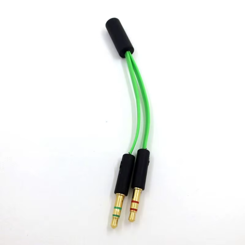 Earphone Audio Cable Headphone Adapter Splitter Headset Microphone for Razer