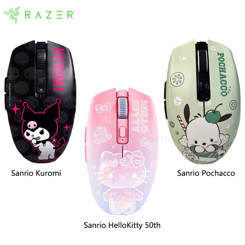 Razer Sanrio Hello Kitty Kuromi Pochacco Limited Edition Dual Modes Wireless Gaming Mouse 60g Ultra-Lightweight Design